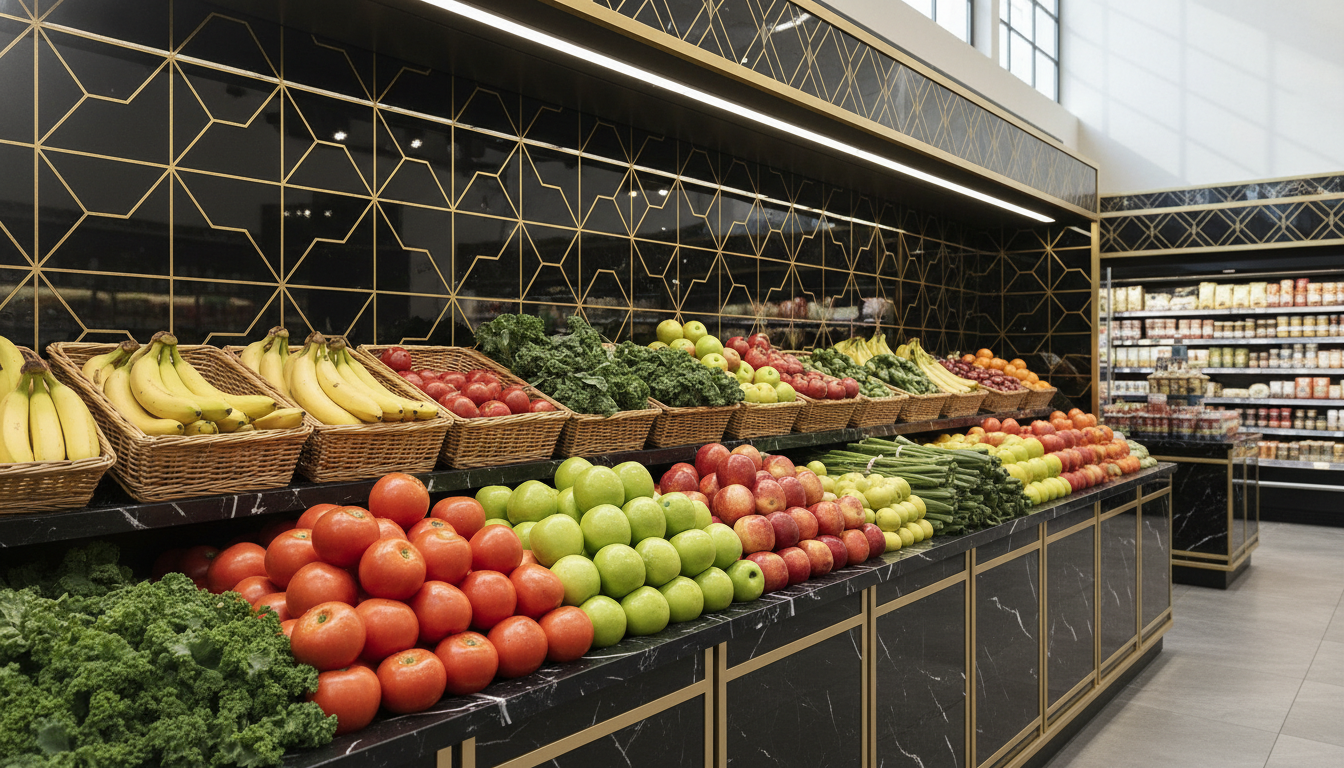Eagle Mart fresh grocery produce banner